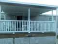 aluminum patio cover and vinyl railing